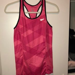 Nike pink work out tank top XS